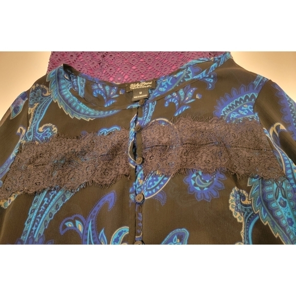 Women's Lucky Brand Blouse Top size medium - Picture 7 of 12